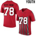 Youth Ohio State Buckeyes #78 Nicholas Petit-Frere Retro Nike NCAA College Football Jersey Wholesale WEA8344SZ